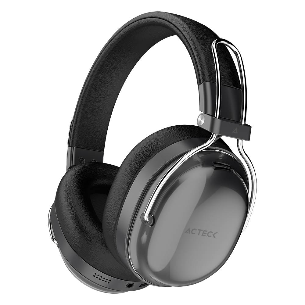 Audífonos Inalámbricos Bluetooth Luxe Pure HP730 Acteck Elite Series Cancelación de ruido activo  hibrido - Color Negro. AC-940870 Audífonos Inalámbricos Bluetooth Luxe Pure HP730 Acteck Elite Series Cancelación de ruido activo  hibrido - Color Negro. AC-940870